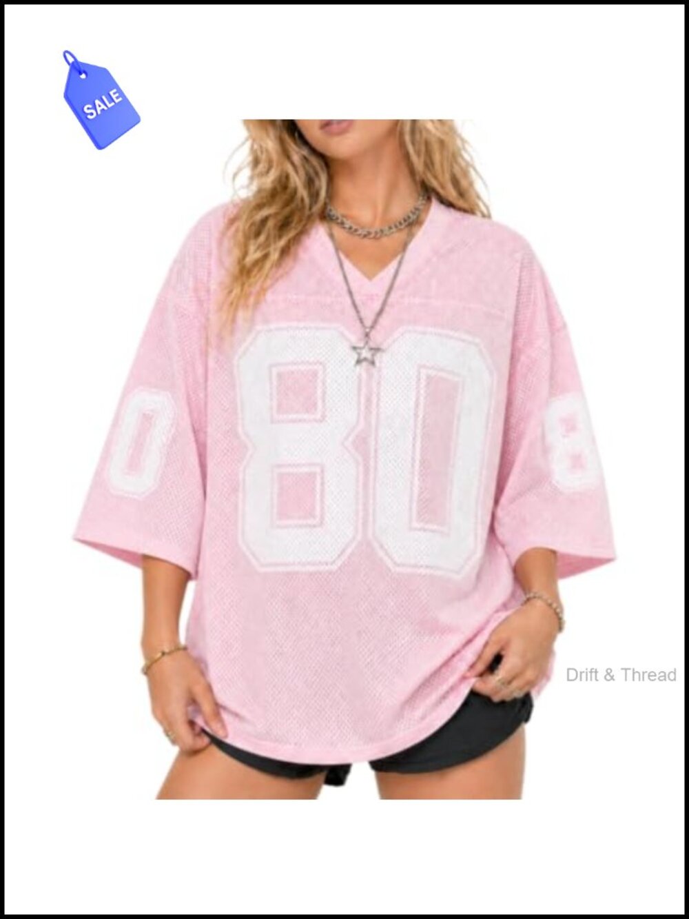 Oversized Graphic Tee V-Neck Short Sleeve Y2K Streetwear Summer Top